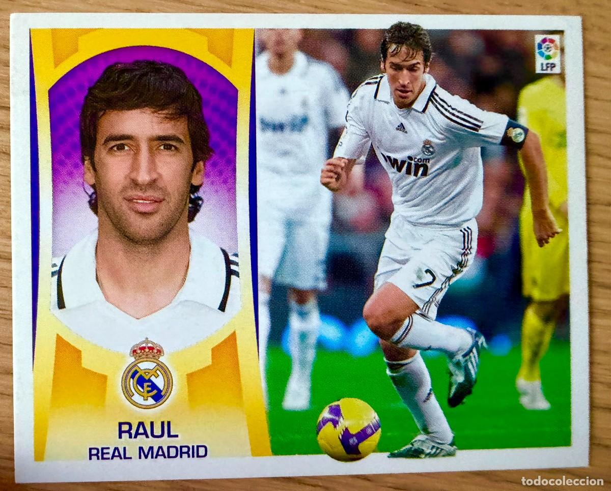 Cromos de f&uacute;tbol: RAUL REAL MADRID 09 10 2009 2010 LIGA EDICIONES ESTE SIN PEGAR STICKER CROMOS