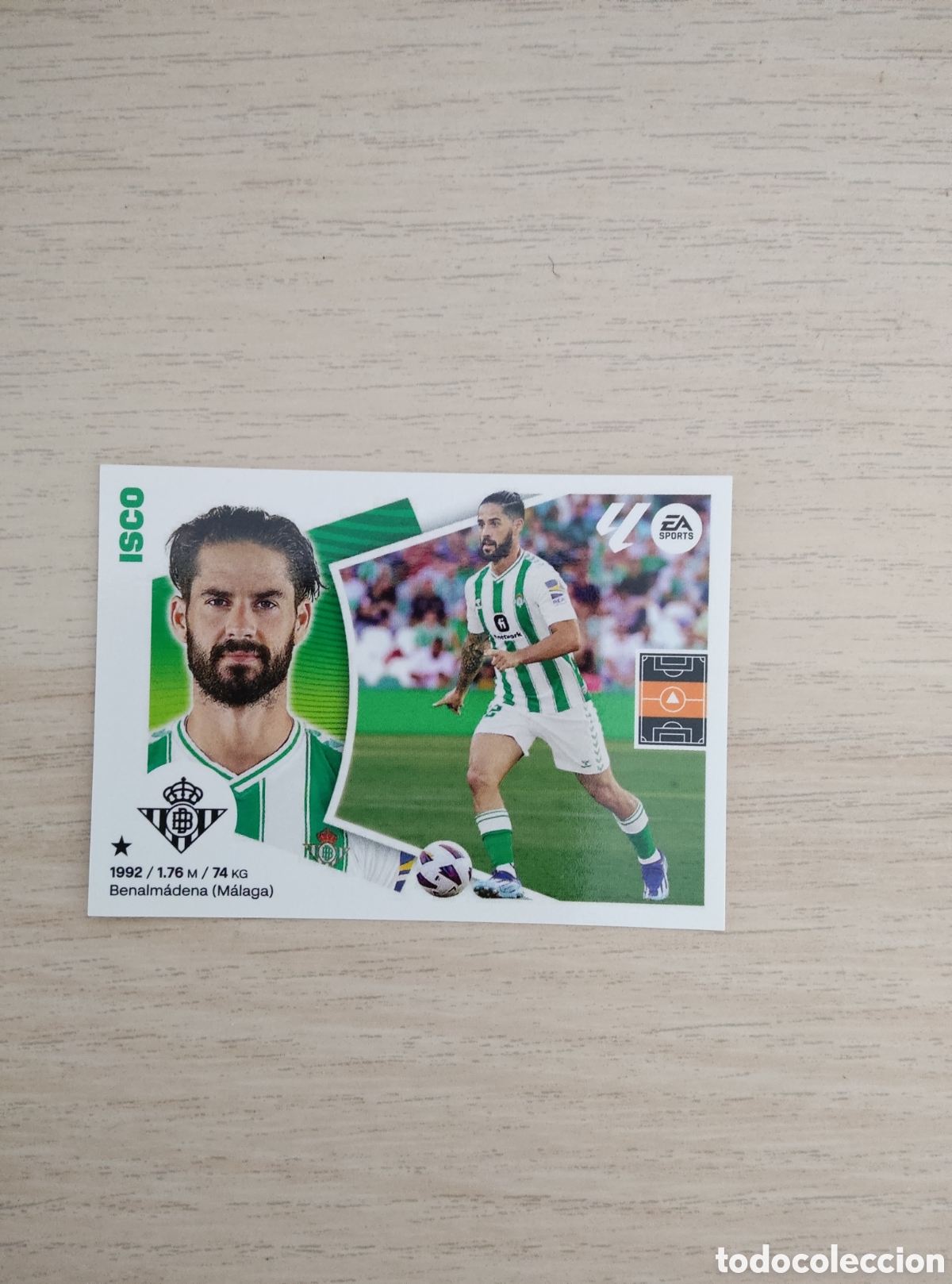 Cromos de f&uacute;tbol: 13 ISCO REAL BETIS LIGA ESTE 2024 2025