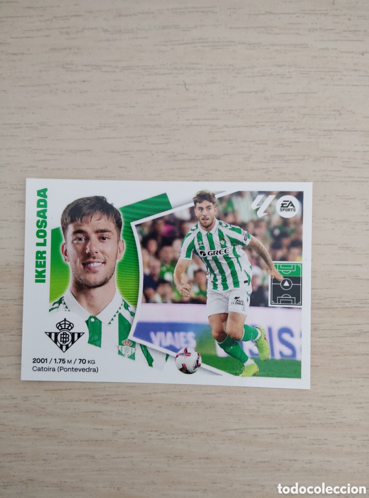 Cromos de f&uacute;tbol: 17 IKER LOSADA REAL BETIS LIGA ESTE 2024 2025