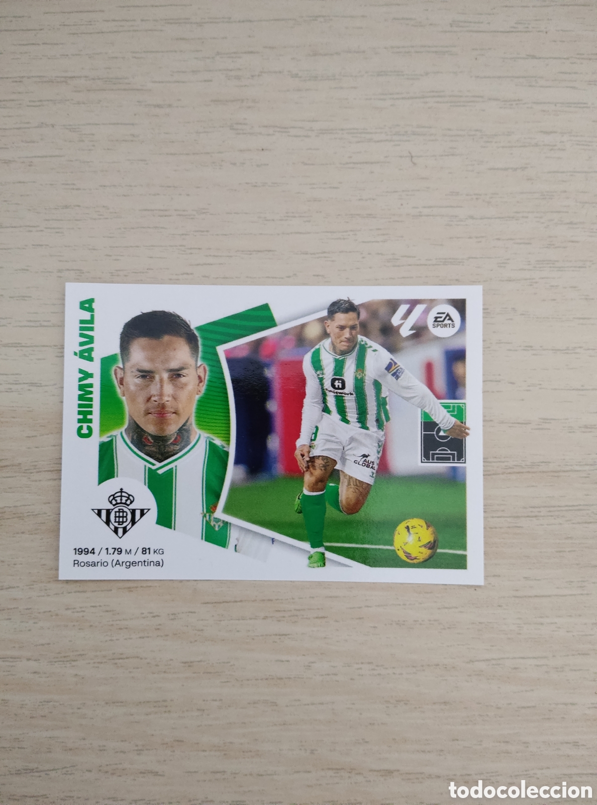 Cromos de f&uacute;tbol: 19 CHIMY AVILA REAL BETIS LIGA ESTE 2024 2025