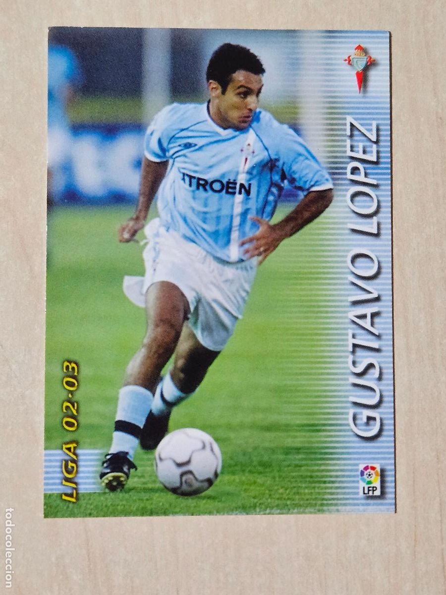 Cromos de f&uacute;tbol: CROMO N&ordm; 104 GUSTAVO LOPEZ - MEGAFICHAS 2002 03 - REAL CELTA