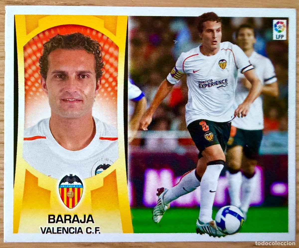 Cromos de f&uacute;tbol: 9 RUBEN BARAJA VALENCIA 09 10 2009 2010 LIGA EDICIONES ESTE SIN PEGAR STICKER CROMOS