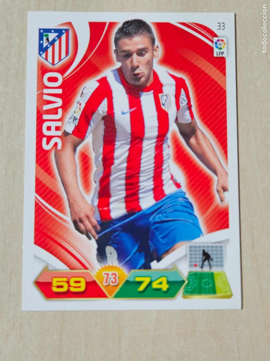 Cromos de f&uacute;tbol: FICHA N&ordm; 33 SALVIO - ADRENALYN 11 12 - PANINI 2011 -12 - CROMO - ATLETICO DE MADRID