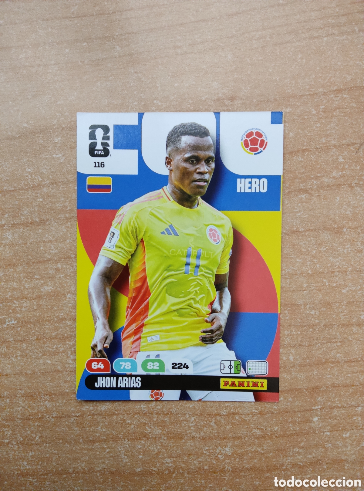 Cromos de f&uacute;tbol: 116 JHON ARIAS COLOMBIA ADRENALYN XL MUNDIAL 2026