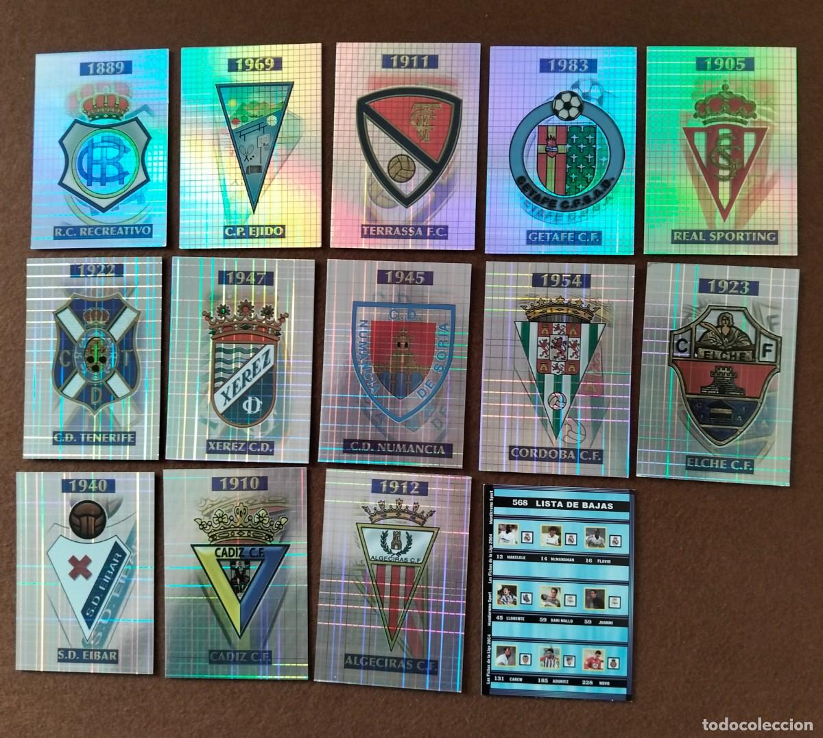 Cromos de f&uacute;tbol: CROM5 CROMOS DE FUTBOL 2004 MUNDICROMO SPORT ( LOTE 1 ) LISTA DE BAJAS