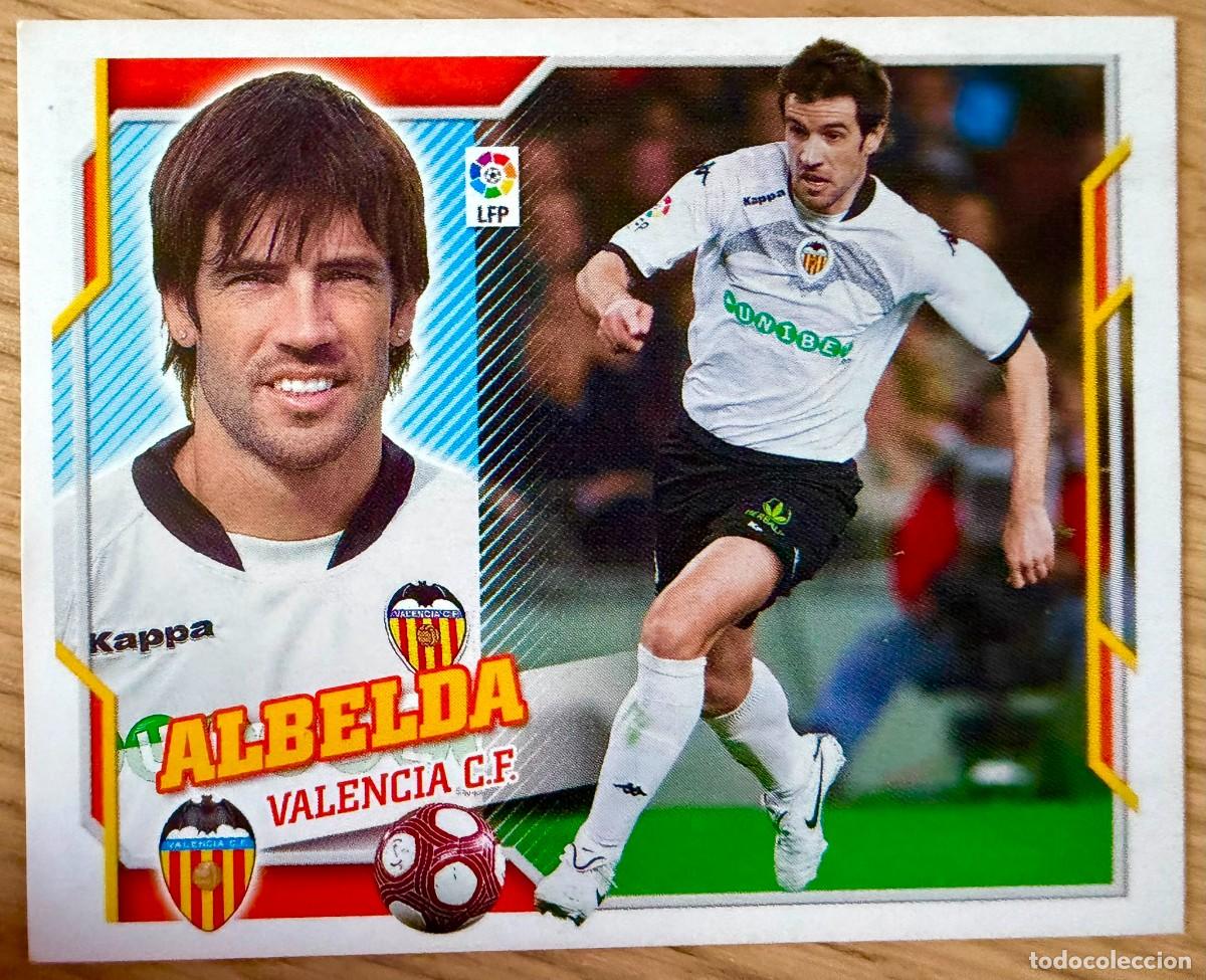 Cromos de f&uacute;tbol: 10 ALBELDA VALENCIA 10 11 2010 2011 LIGA EDICIONES ESTE SIN PEGAR STICKER CROMOS