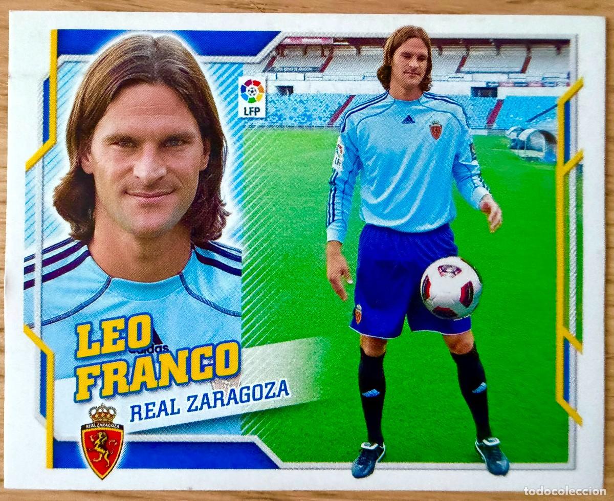 Cromos de f&uacute;tbol: 2 LEO FRANCO REAL ZARAGOZA 10 11 2010 2011 LIGA EDICIONES ESTE SIN PEGAR STICKER CROMOS