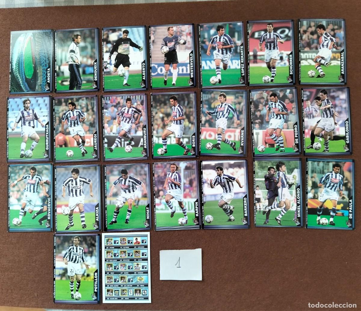 Cromos de f&uacute;tbol: CROM5 CROMOS DE FUTBOL 2004 MUNDICROMO SPORT ( LOTE 3 ) REAL SOCIEDAD