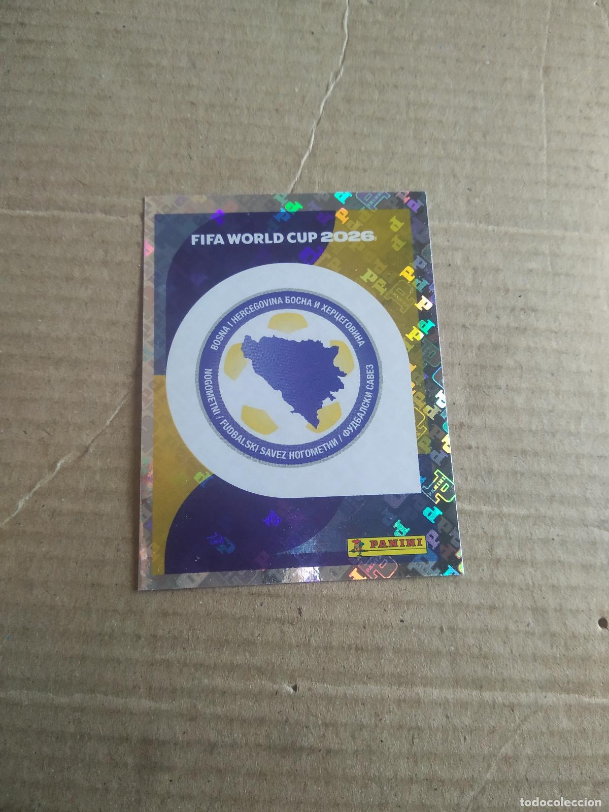 Cromos de f&uacute;tbol: BIH 1 ESCUDO BOSNIA HERZEGOVINA CROMO FUTBOL PANINI MUNDIAL 2026 WORLD CUP COPA DEL MUNDO