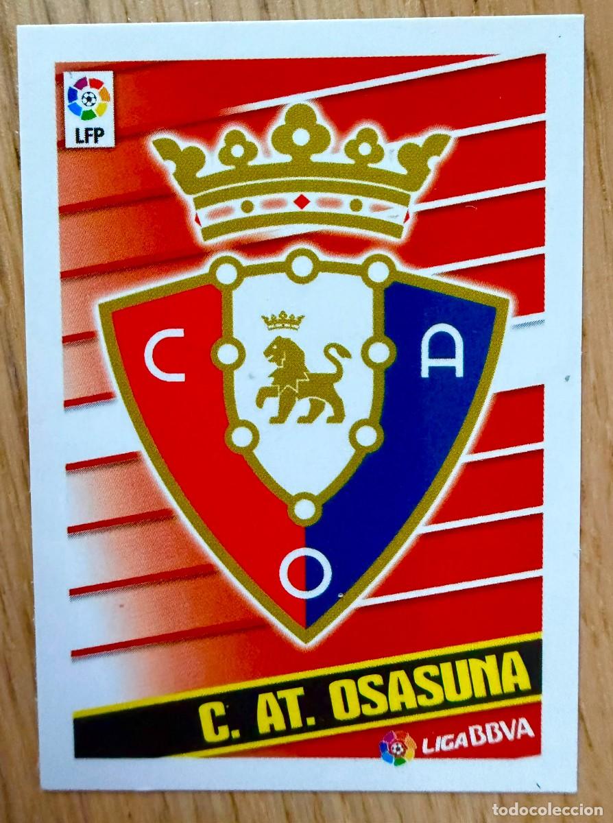 Cromos de f&uacute;tbol: 14 ESCUDO OSASUNA 13 14 2013 2014 LIGA BBVA EDICIONES ESTE SIN PEGAR STICKER CROMOS