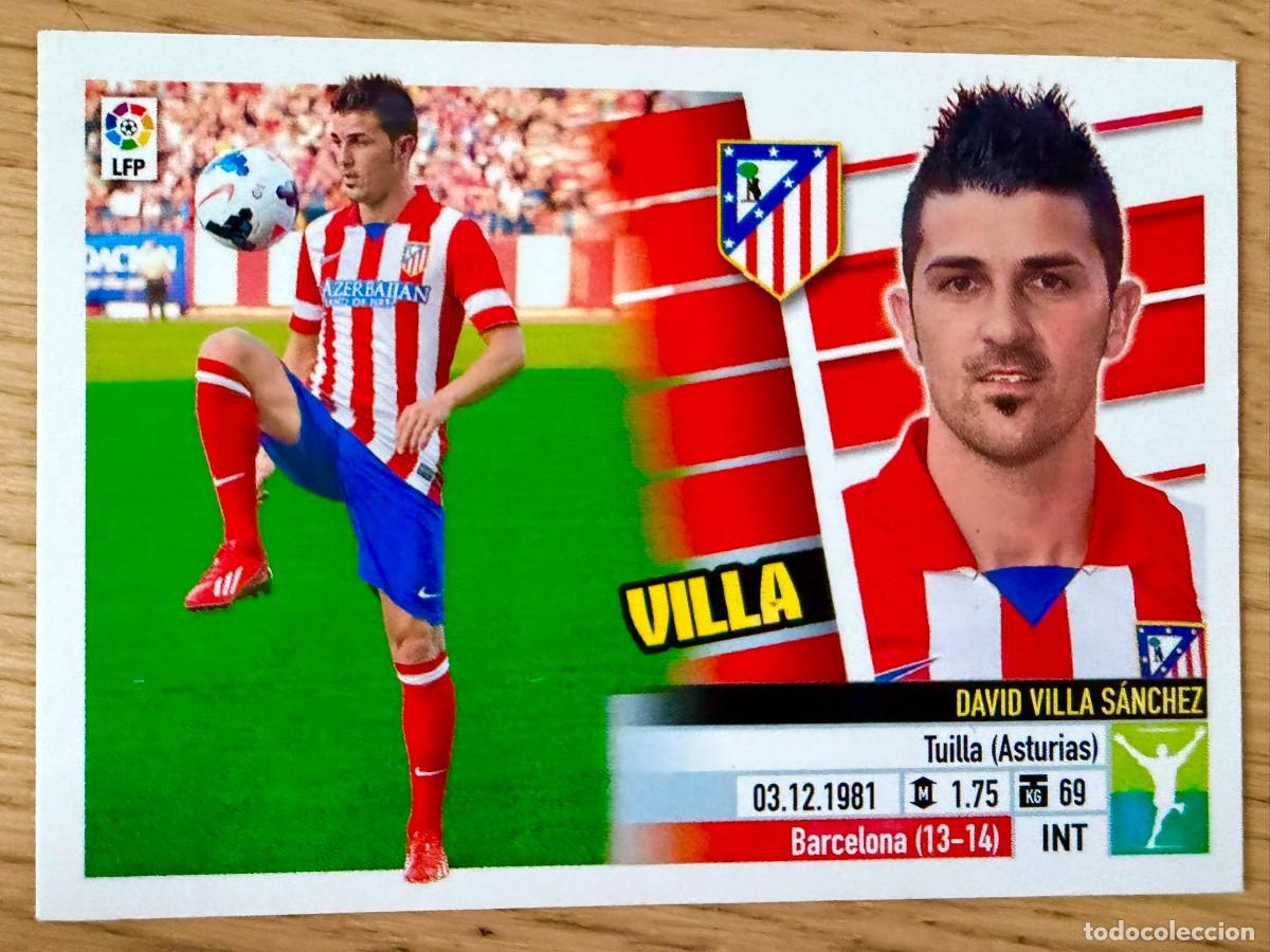 Fu&szlig;ball-Sticker: DAVID VILLA FICHAJE 23 ATLETICO MADRID 13 14 2013 2014 LIGA BBVA EDICIONES ESTE SIN PEGAR STICKER