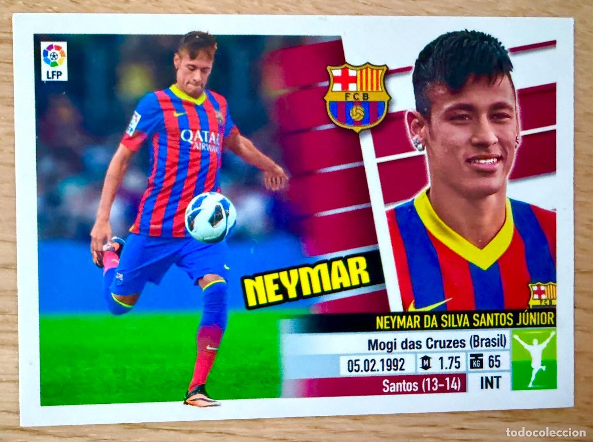 Fu&szlig;ball-Sticker: NEYMAR FICHAJE 1 VERSION BARCELONA 13 14 2013 2014 LIGA BBVA EDICIONES ESTE SIN PEGAR STICKER