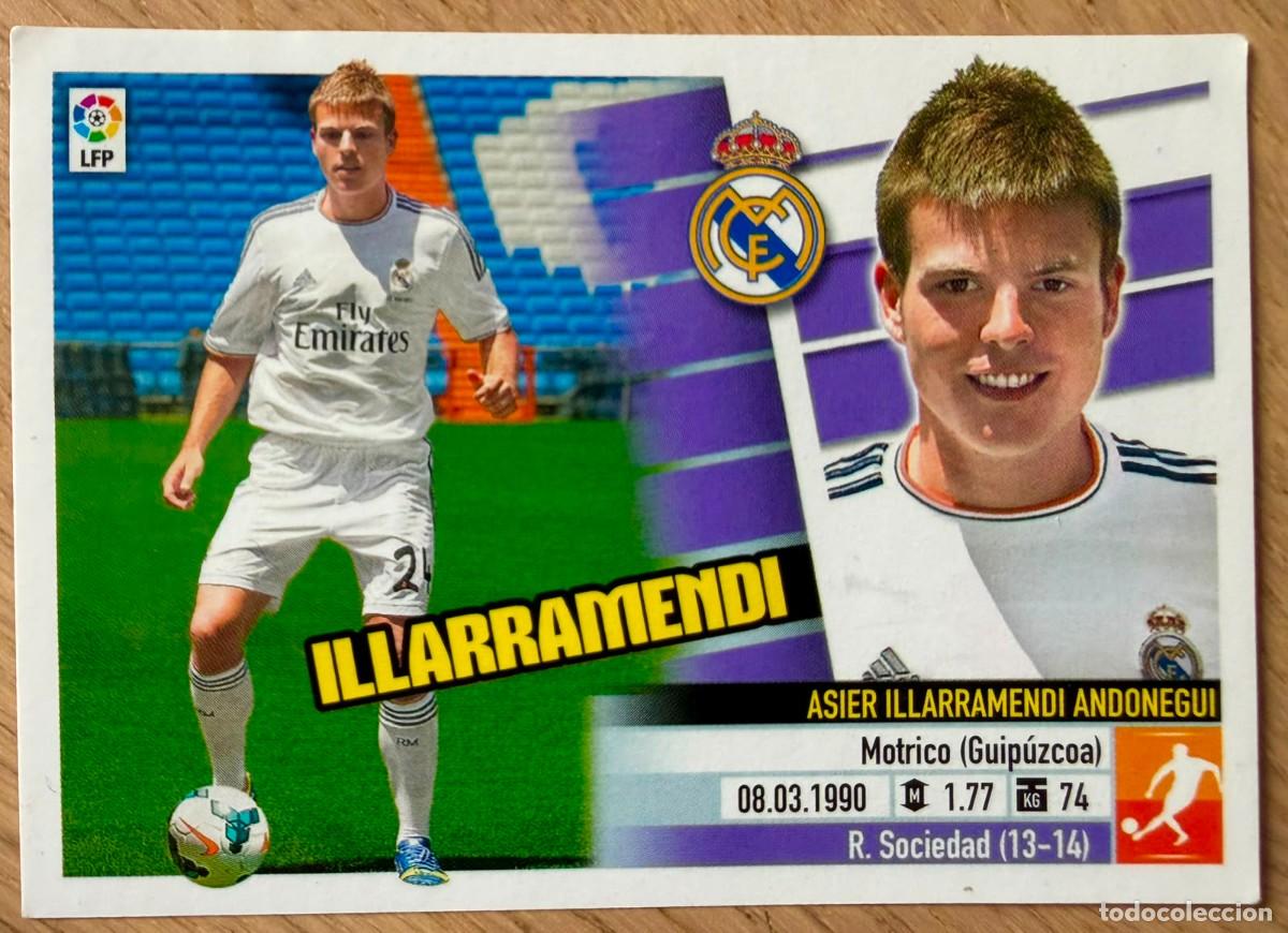 Fu&szlig;ball-Sticker: ILLARRAMENDI FICHAJE 21 REAL MADRID 13 14 2013 2014 LIGA BBVA EDICIONES ESTE SIN PEGAR STICKER