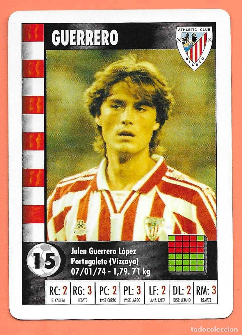 Cartes &agrave; collectionner de Football: CARTA NAIPE HERACLIO FOURNIER SUPERGOL SUPER GOL MARCA 95 96 1995 1996 - GUERRERO ATHLETIC DE BILBAO