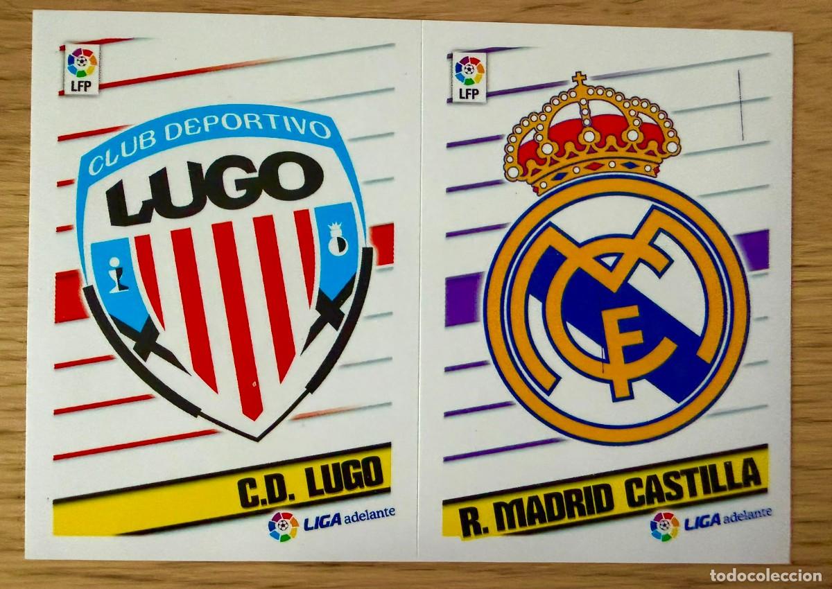 Cartes &agrave; collectionner de Football: 6 ESCUDO LIGA ADELANTE LUGO CASTILLA 13 14 2013 2014 LIGA BBVA EDICIONES ESTE SIN PEGAR STICKER