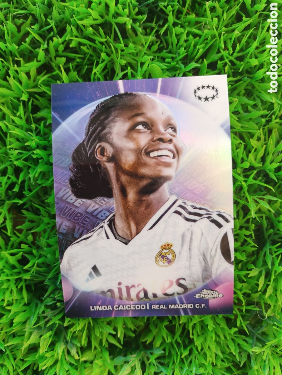 Cartes &agrave; collectionner de Football: Linda Caicedo Real Madrid Topps Chrome 24-25 # VB-24