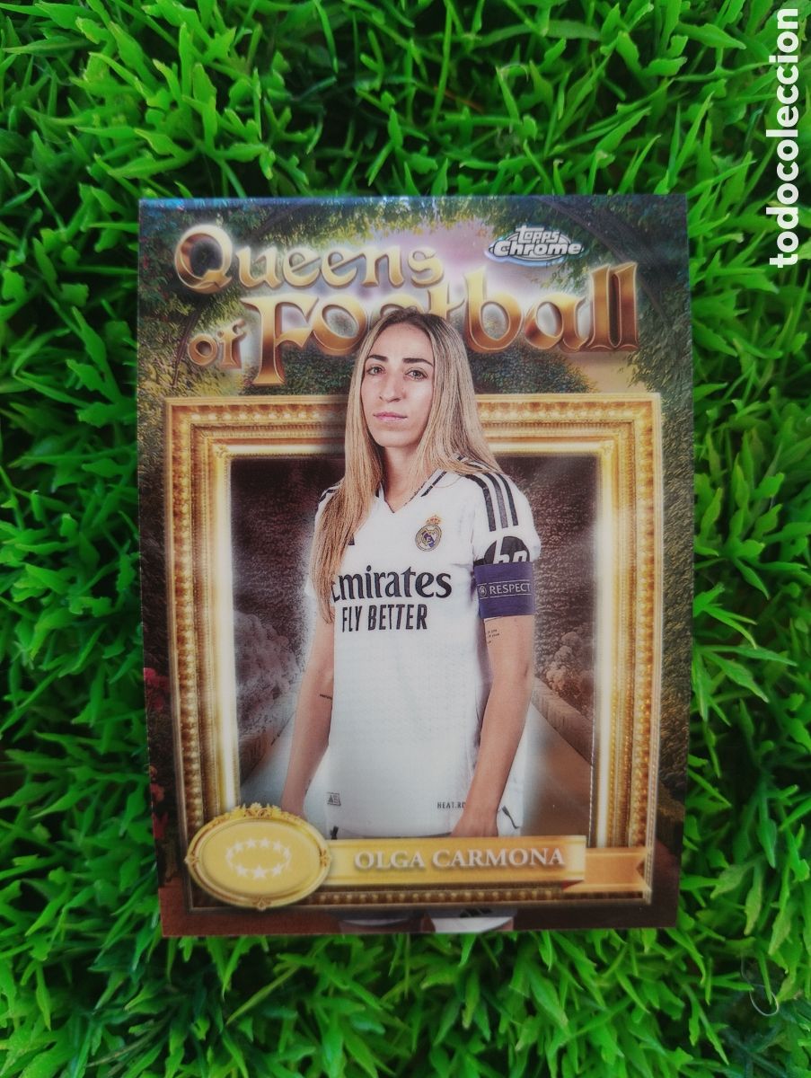 Cartes &agrave; collectionner de Football: Olga Carmona Real Madrid QUEENS OF FOOTBALL Topps Chrome 24-25 # QF-19