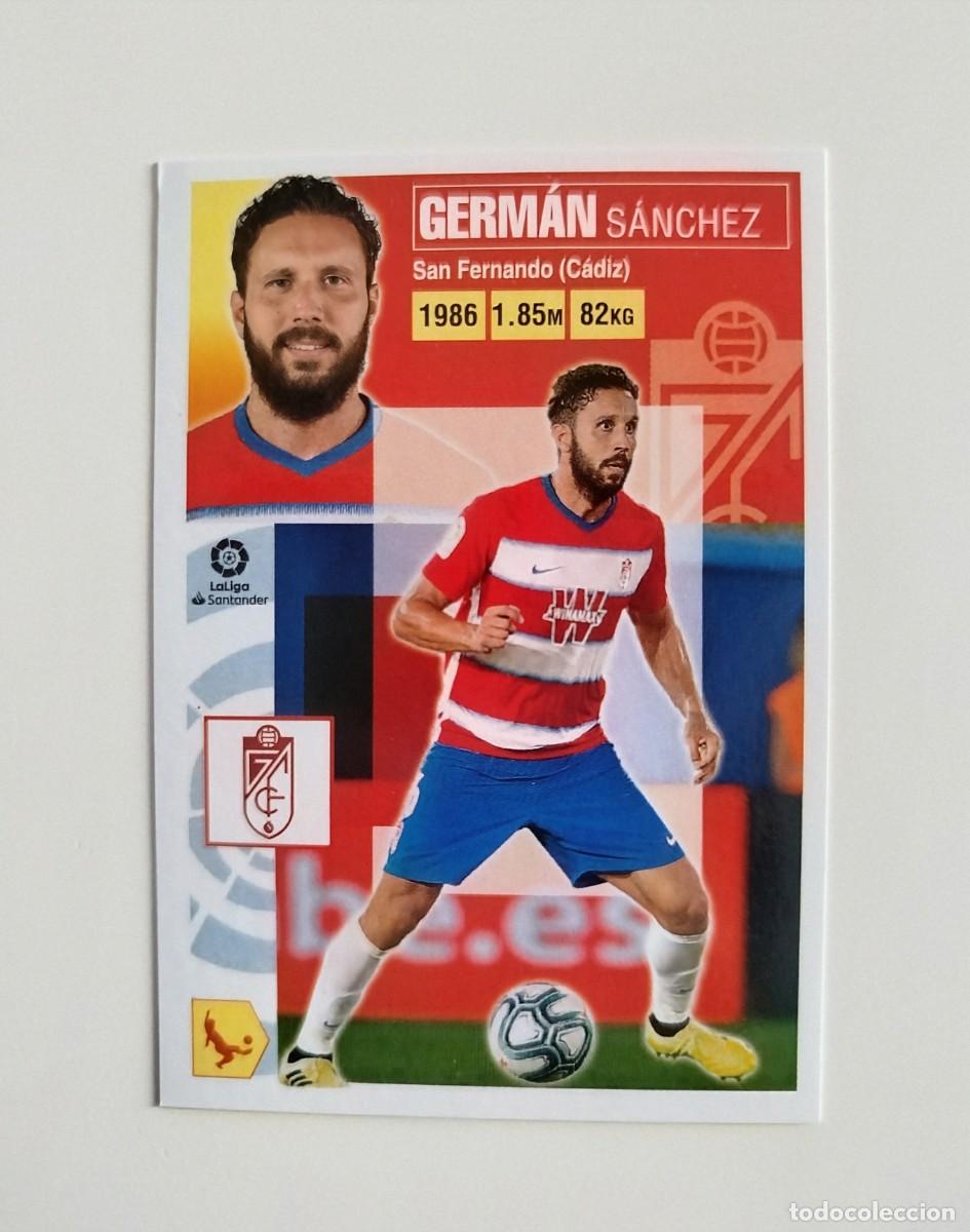 Cromos de f&uacute;tbol: Germ&aacute;n 5 SIN PEGAR NUNCA PEGADO Granada CF Liga Ediciones Este 20 21 / 2020 2021