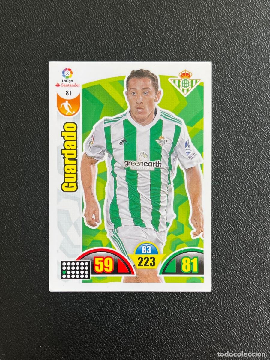 Figurine di Calcio: 81 GUARDADO REAL BETIS BALOMPI&Eacute; ADRENALYN 2017 2018 CROMO PANINI LA LIGA SANTANDER 17 18