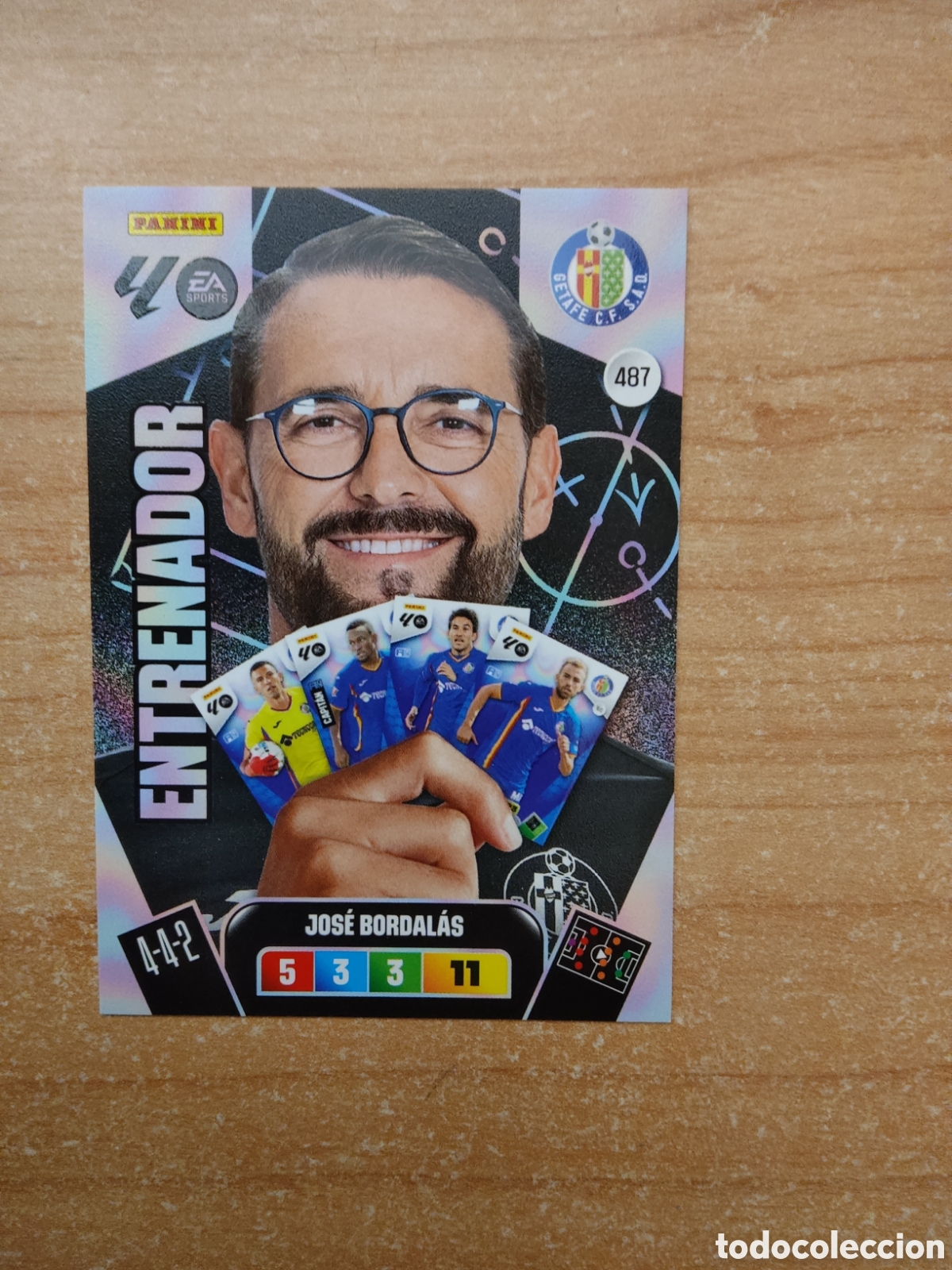 Figurine di Calcio: 487 JOSE BORDALAS GETAFE ENTRENADOR ADRENALYN XL LIGA 2025 2026