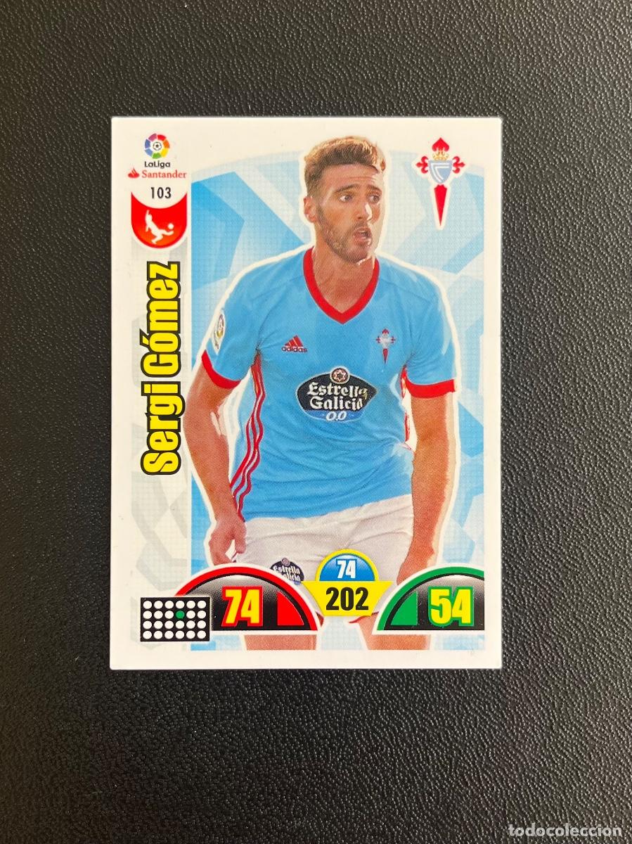 Cromos de f&uacute;tbol: 103 SERGI G&Oacute;MEZ RC CELTA DE VIGO ADRENALYN 2017 2018 CROMO PANINI LA LIGA SANTANDER 17 18