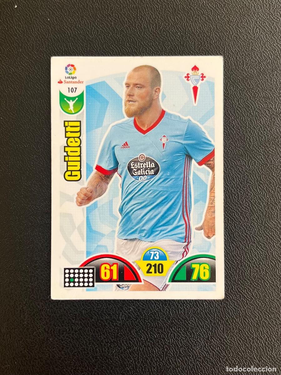 Cromos de f&uacute;tbol: 107 GUIDETTI RC CELTA DE VIGO ADRENALYN 2017 2018 CROMO PANINI LA LIGA SANTANDER 17 18