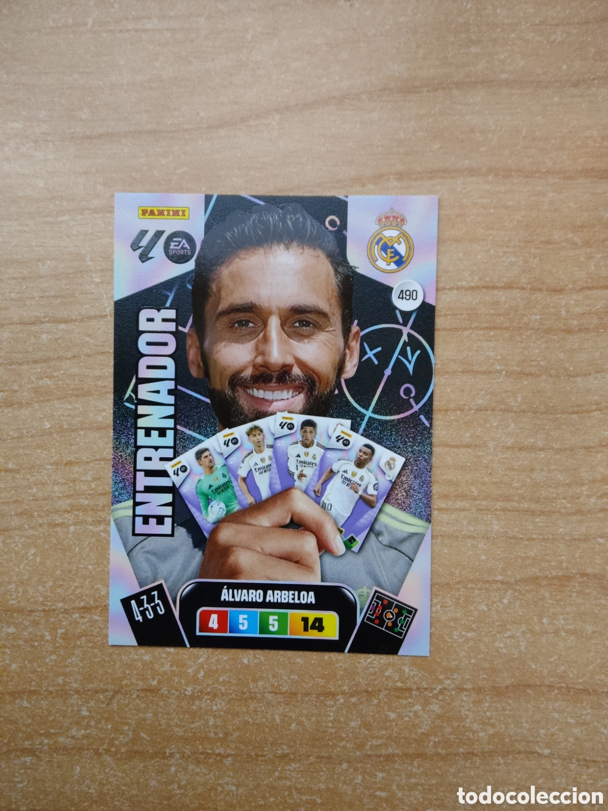 Cromos de f&uacute;tbol: 490 ALVARO ARBELOA REAL MADRID ENTRENADOR ADRENALYN XL LIGA 2025 2026