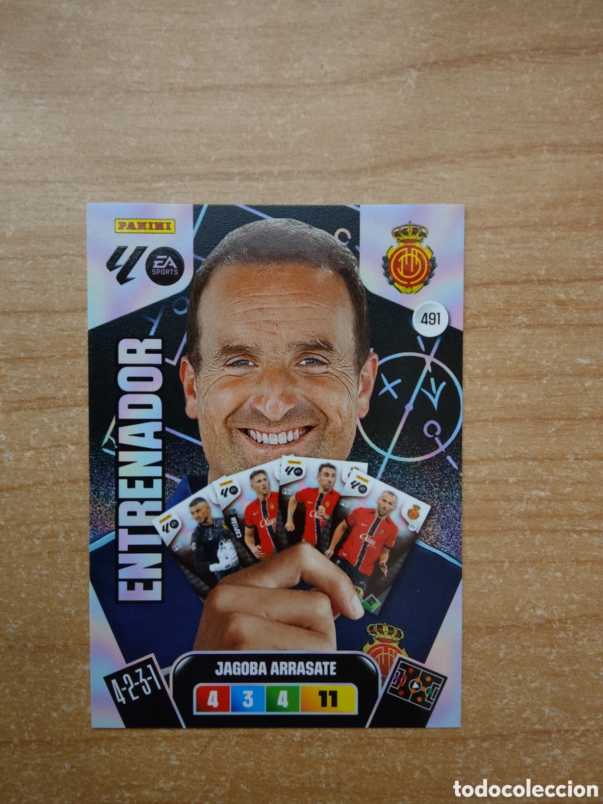 Cromos de f&uacute;tbol: 491 JAGOBA ARRASATE MALLORCA ENTRENADOR ADRENALYN XL LIGA 2025 2026