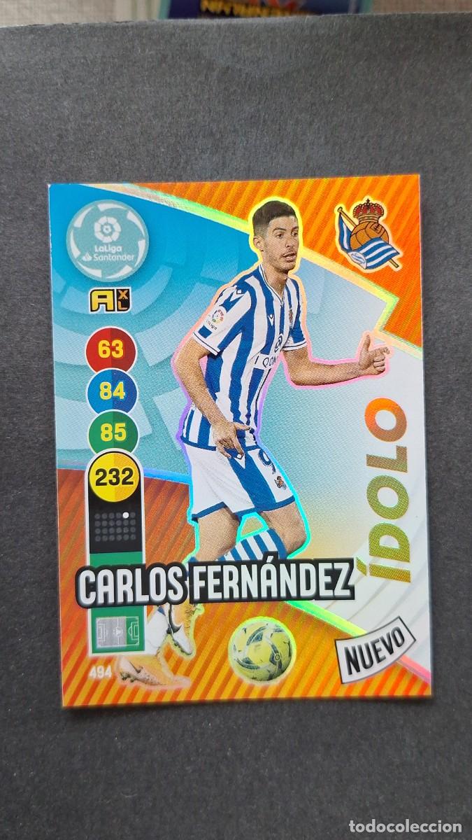 Cromos de f&uacute;tbol: L1 CARLOS FERNANDEZ REAL SOCIEDAD 494 NUEVO IDOLO PANINI ADRENALYN XL 2020 2021 20 21