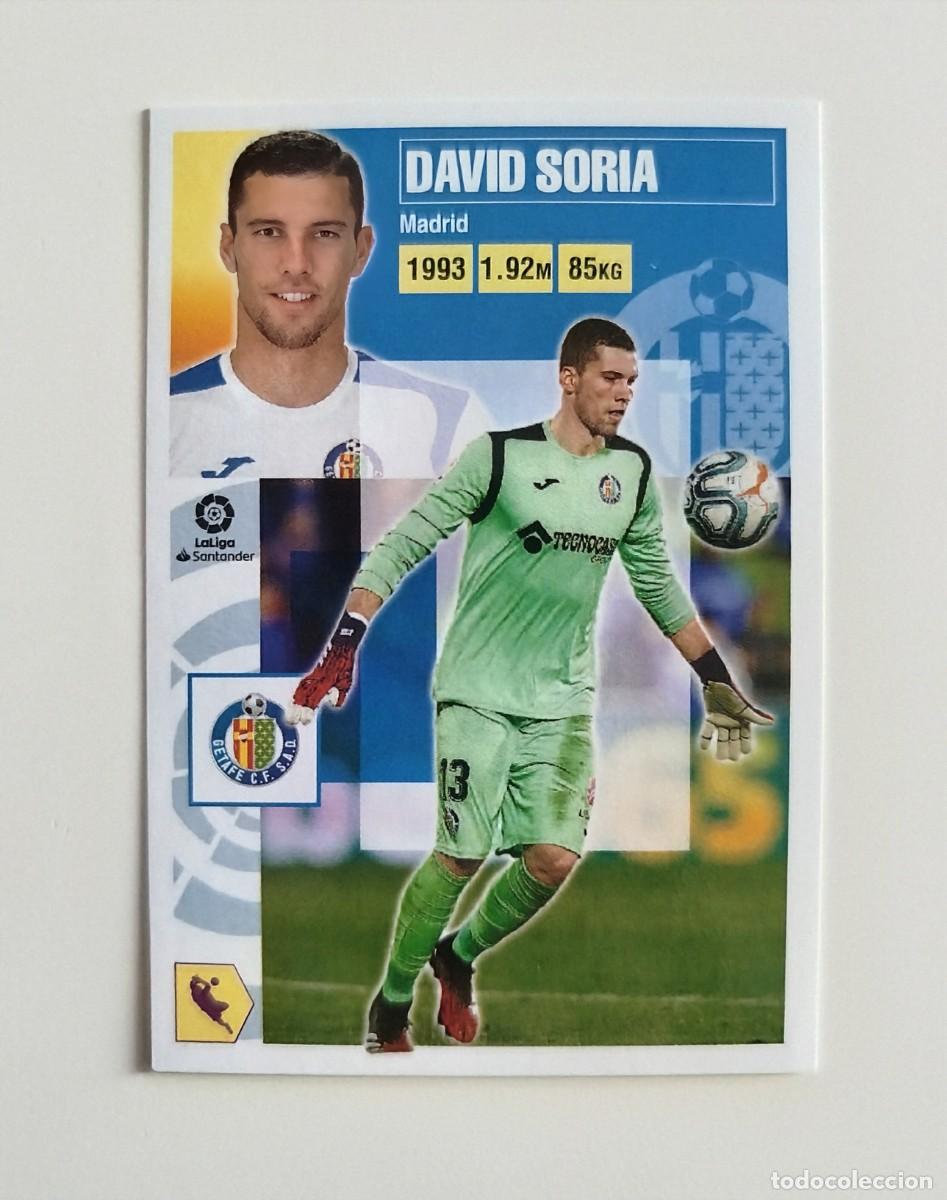 Cromos de f&uacute;tbol: David Soria 2 SIN PEGAR NUNCA PEGADO Getafe CF Liga Ediciones Este 20 21 / 2020 2021