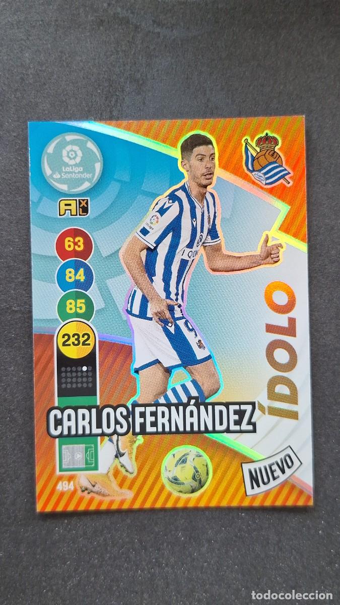 Cromos de f&uacute;tbol: L1 CARLOS FERNANDEZ REAL SOCIEDAD 494 NUEVO IDOLO PANINI ADRENALYN XL 2020 2021 20 21