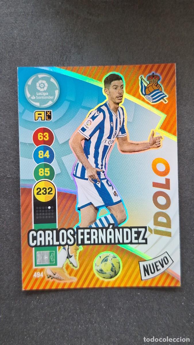 Cromos de f&uacute;tbol: L1 CARLOS FERNANDEZ REAL SOCIEDAD 494 NUEVO IDOLO PANINI ADRENALYN XL 2020 2021 20 21