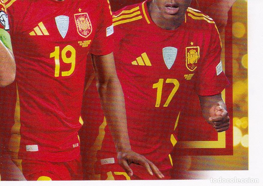 Football Stickers: SELECCI&Oacute;N DE ESPA&Ntilde;A 2026 CARREFOUR N&ordm; 64 EQUIPO PARTE 4/4 (M-18)