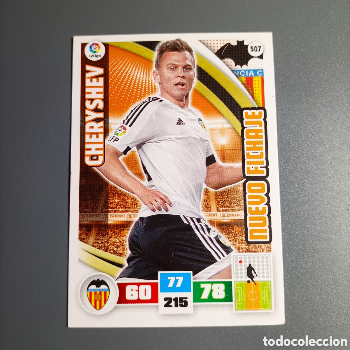 Fu&szlig;ball-Sticker: ADRENALYN. LIGA 2015-2016 (VALENCIA) №507 CHERYSHEV / NUEVO FICHAJE