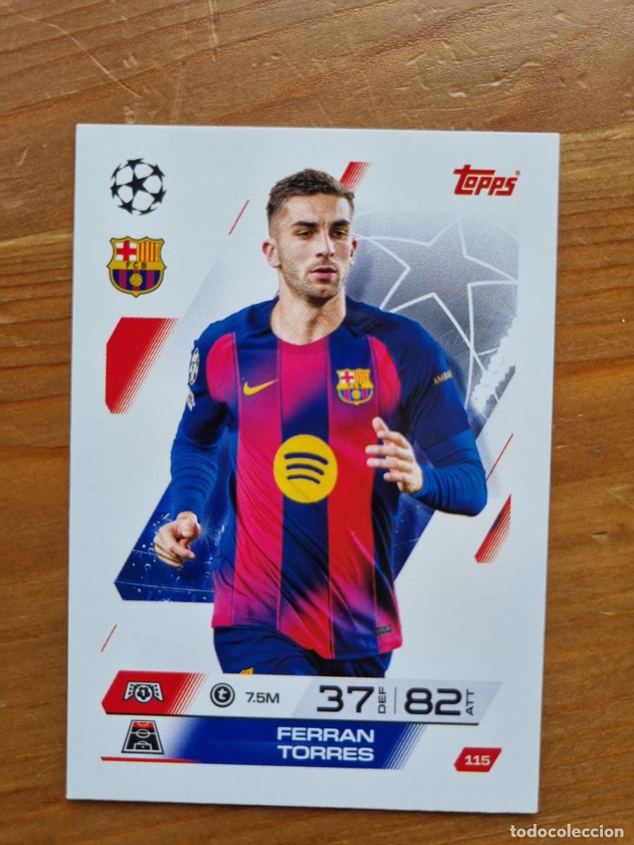 Cromos de f&uacute;tbol: 115 FERR&Aacute;N TORRES (FC Barcelona). Match Attax 2025 2026 25 26 (Topps)