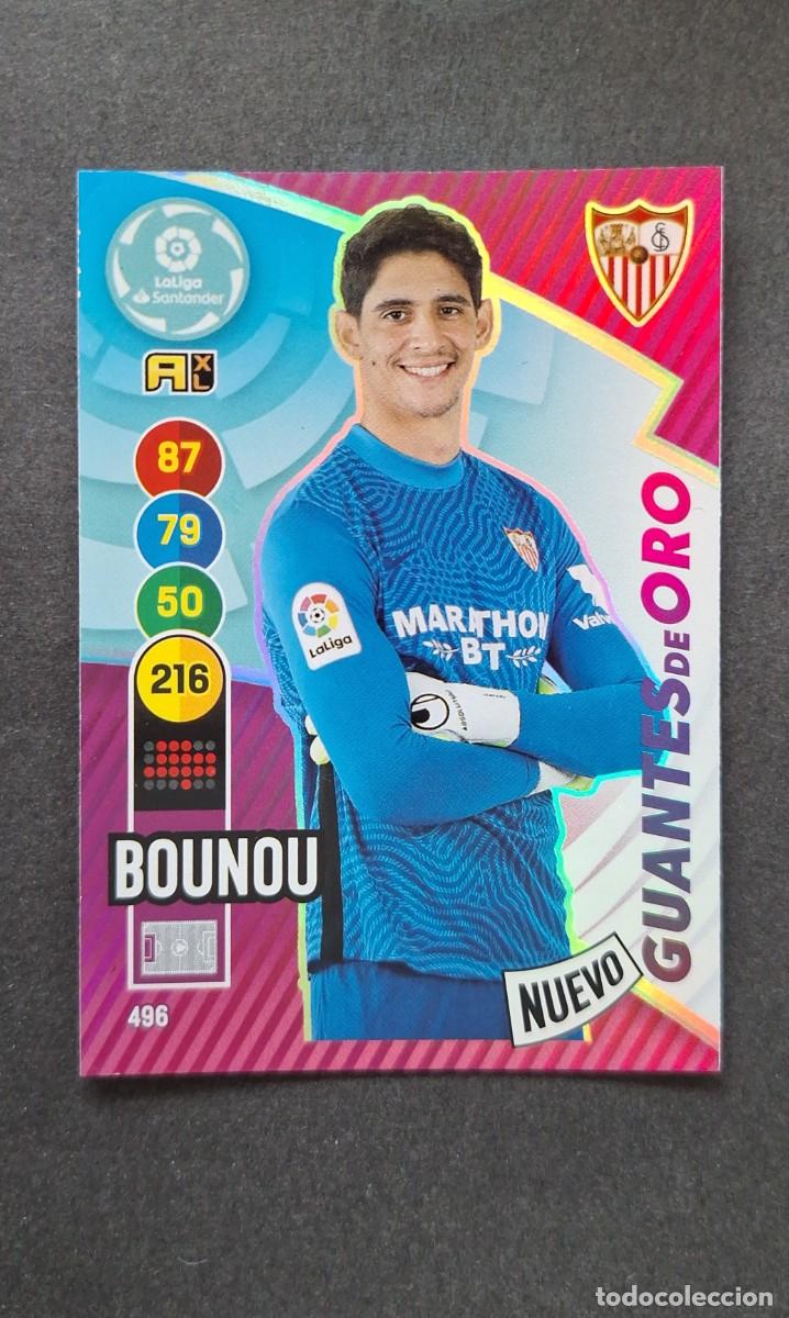 Cromos de Futebol: L1 BOUNOU SEVILLA F. C. 496 NUEVO GUANTES DE ORO PANINI ADRENALYN XL 2020 2021 20 21