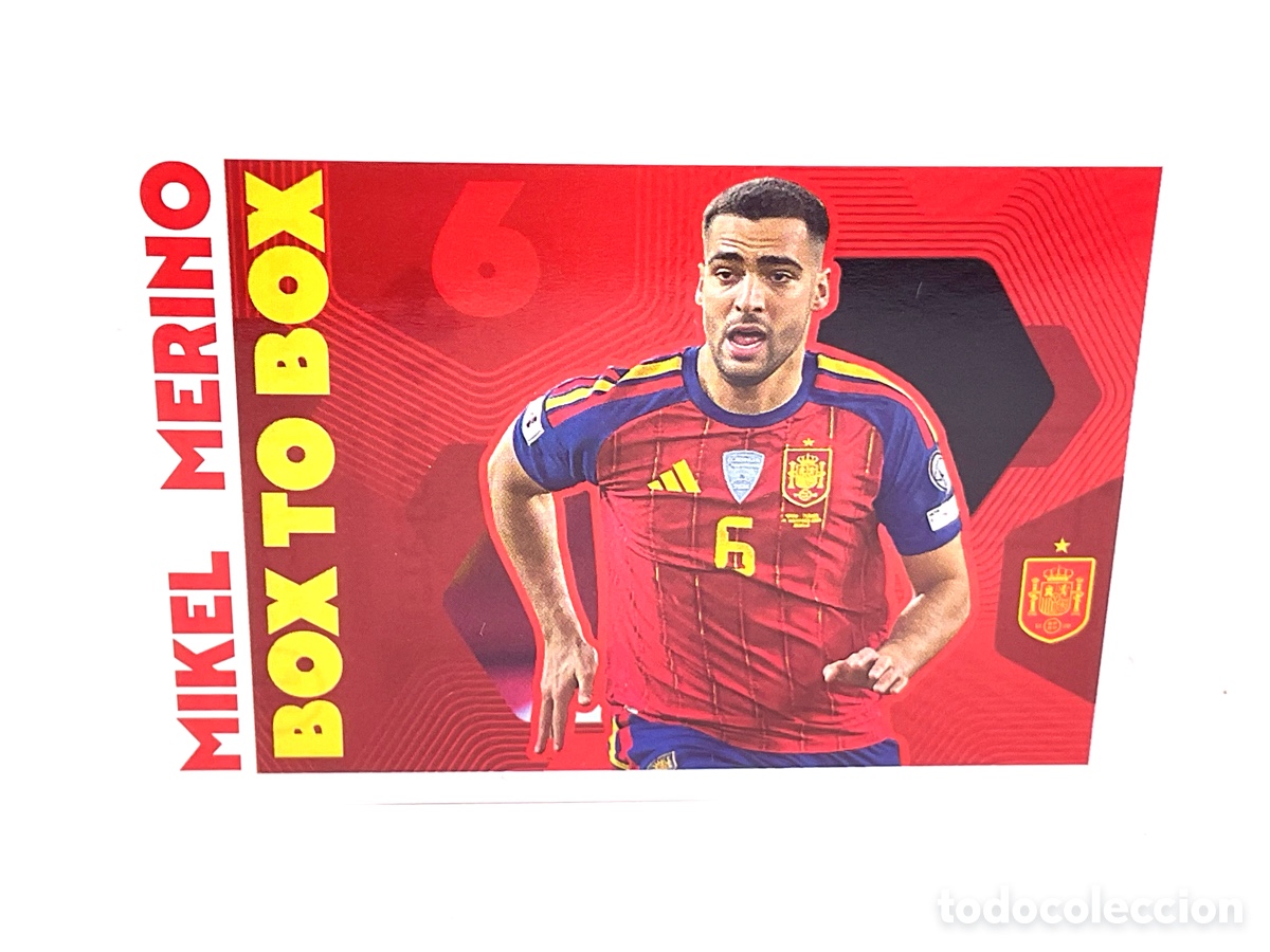 Cromos de Futebol: N&ordm; 70 .MIKEL MERINO. BOX TO BOX . COLECCI&Oacute;N CARREFOUR MUNDIAL 2026. PANINI.