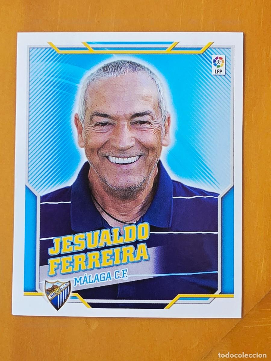 Cromos de Futebol: Entrenador Jesualdo Ferreira, M&aacute;laga CF, Panini Ediciones Liga Este 2010 2011 10 11