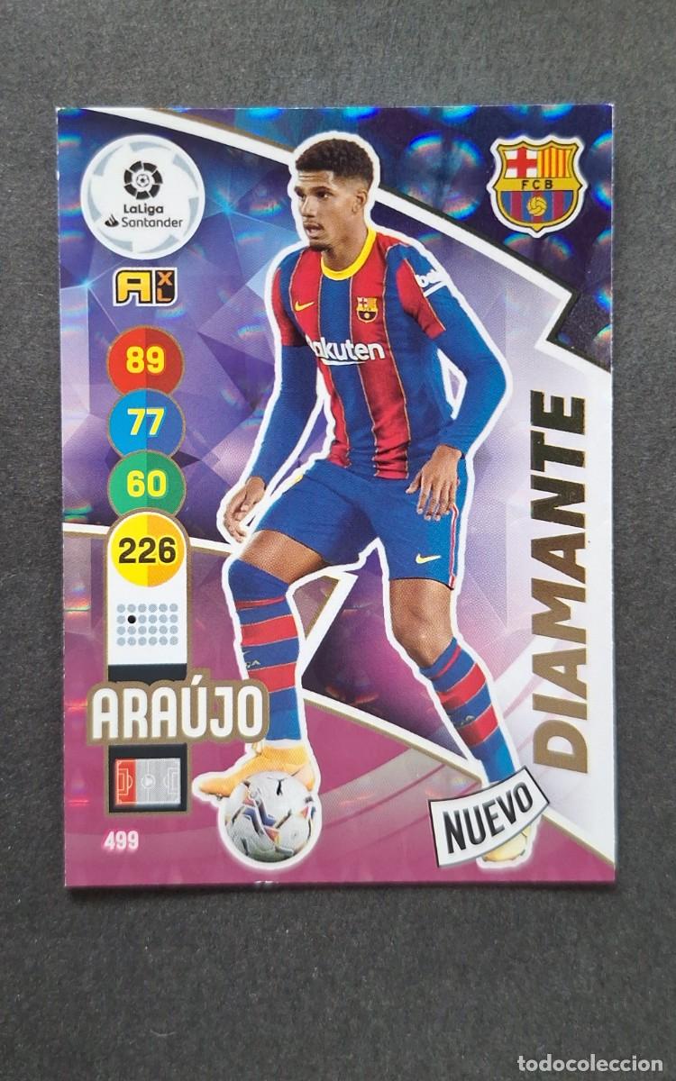 Cromos de f&uacute;tbol: L1 ARAUJO F. C. BARCELONA 499 NUEVO DIAMANTE PANINI ADRENALYN XL 2020 2021 20 21