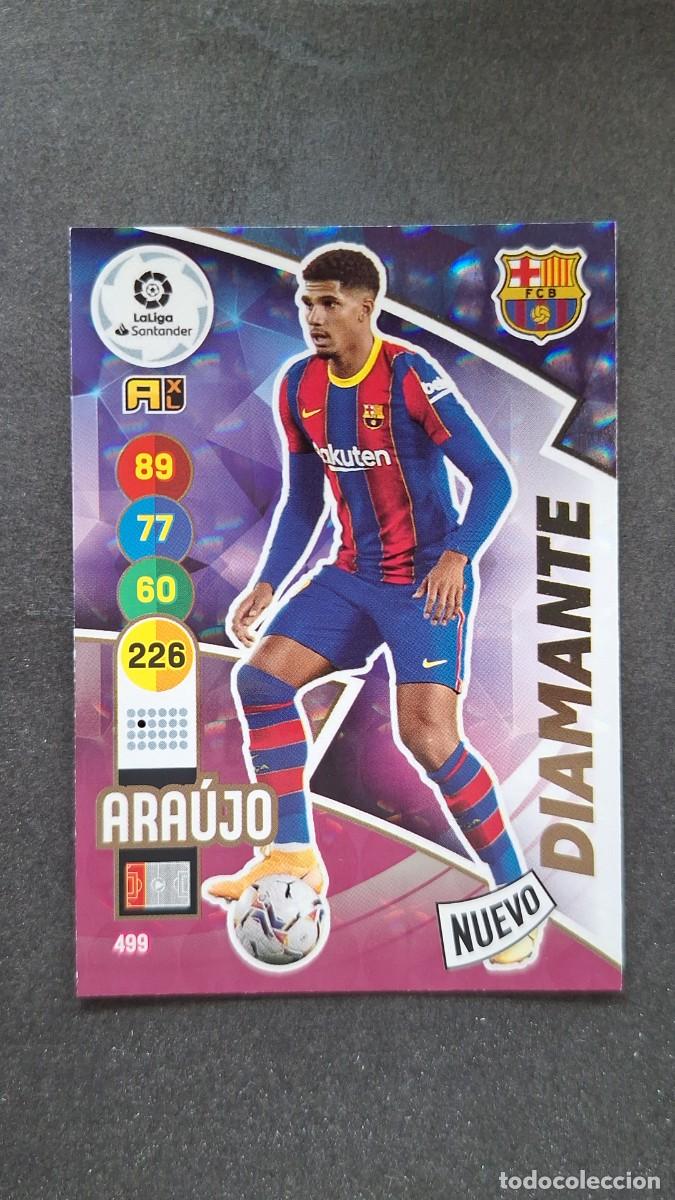 Cromos de f&uacute;tbol: L1 ARAUJO F. C. BARCELONA 499 NUEVO DIAMANTE PANINI ADRENALYN XL 2020 2021 20 21