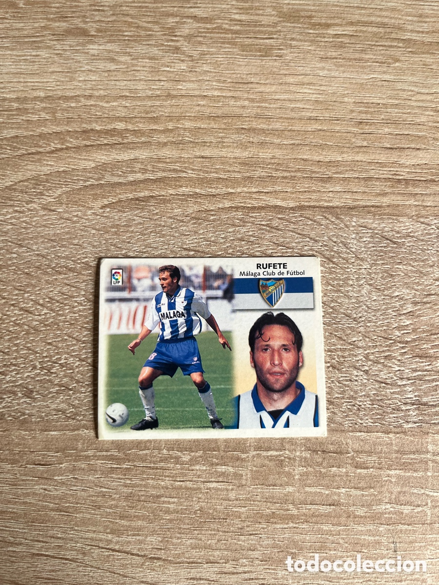 Cromos de f&uacute;tbol: RUFETE LIGA ESTE EDICIONES ESTE 1999 2000 99 00 M&Aacute;LAGA
