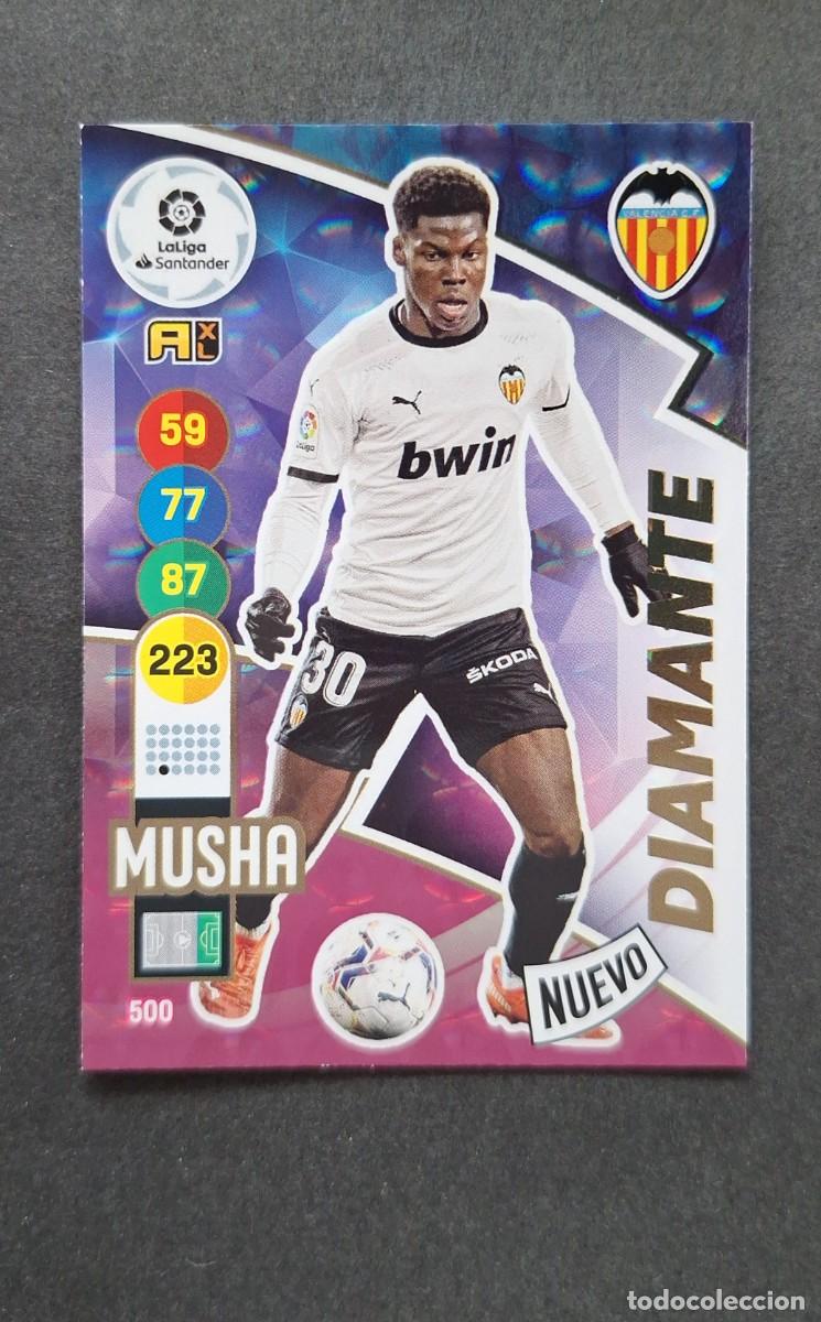 Cromos de f&uacute;tbol: L1 MUSHA VALENCIA C. F. 500 NUEVO DIAMANTE PANINI ADRENALYN XL 2020 2021 20 21