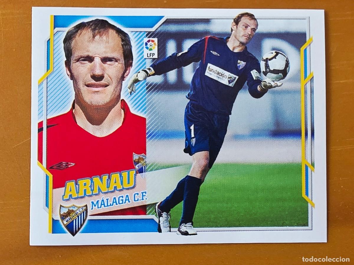 Cromos de f&uacute;tbol: 1 Arnau, M&aacute;laga CF, Panini Ediciones Liga Este 2010 2011 10 11