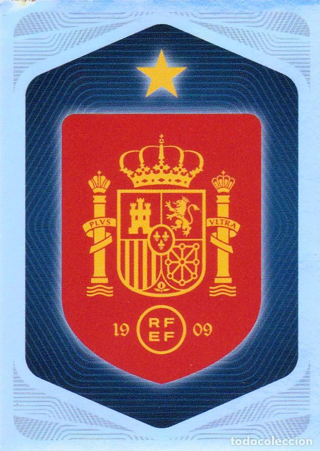 Cromos de f&uacute;tbol: SELECCI&Oacute;N DE ESPA&Ntilde;A 2026 CARREFOUR N&ordm; 1 ESCUDO (M-18)