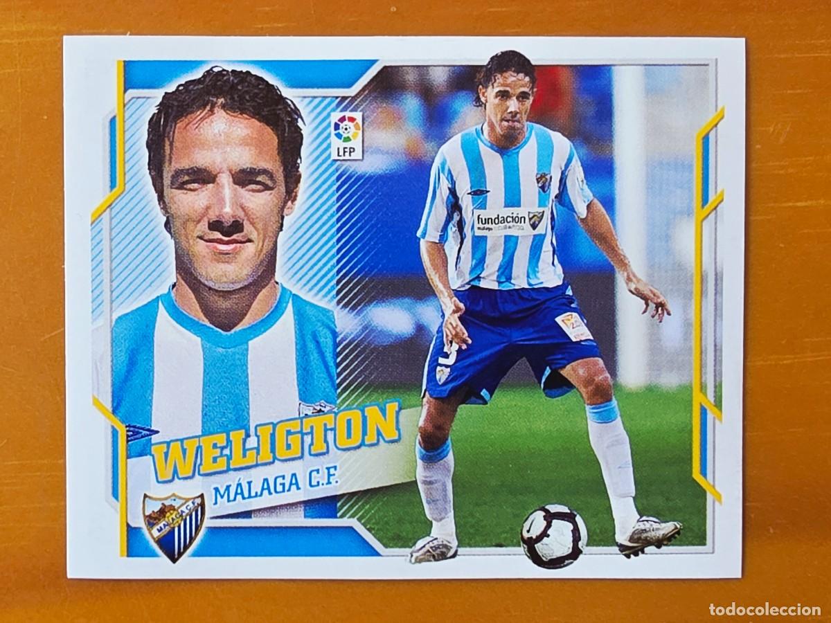 Cromos de Futebol: 4 Weligton, M&aacute;laga CF, Panini Ediciones Liga Este 2010 2011 10 11