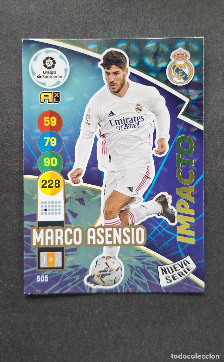 Cromos de Futebol: L1 MARCO ASENSIO REAL MADRID 505 NUEVA SERIE IMPACTO PANINI ADRENALYN XL 2020 2021 20 21