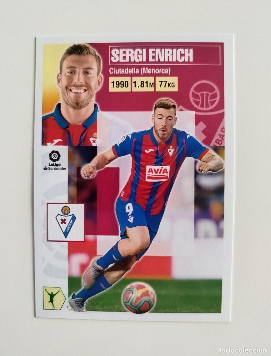 Cromos de f&uacute;tbol: Sergi Enrich 16 SIN PEGAR NUNCA PEGADO SD Eibar Liga Ediciones Este 20 21 / 2020 2021