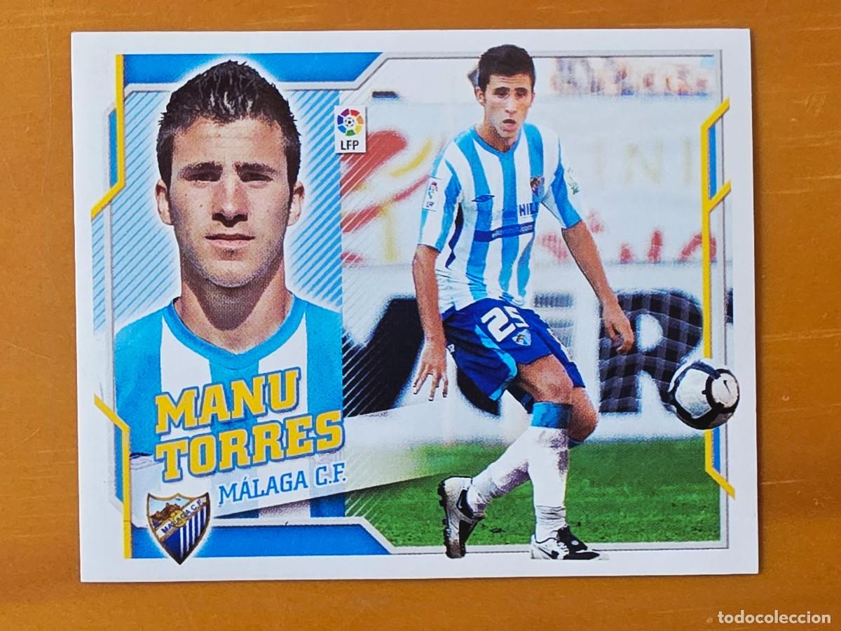 Cromos de f&uacute;tbol: 6 A Manu Torres, M&aacute;laga CF, Panini Ediciones Liga Este 2010 2011 10 11