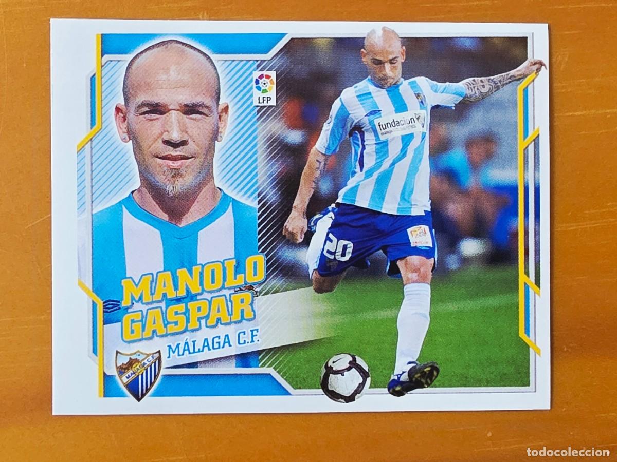 Cromos de f&uacute;tbol: 6 B Manolo Gaspar, M&aacute;laga CF, Panini Ediciones Liga Este 2010 2011 10 11