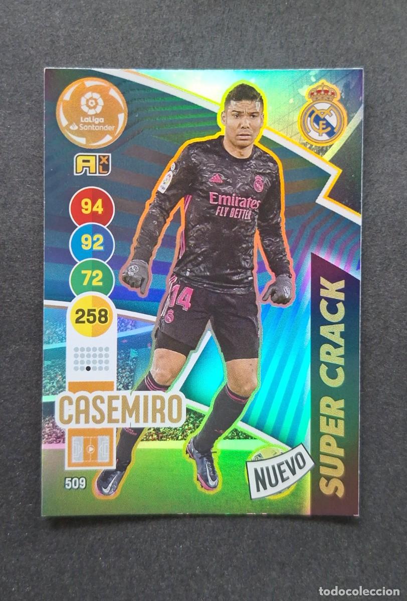 Cromos de f&uacute;tbol: L1 CASEMIRO REAL MADRID 509 NUEVO SUPER CRACK PANINI ADRENALYN XL 2020 2021 20 21